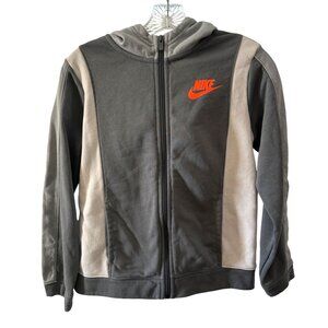 Nike Youth Gray Fleece Amplify Zip Hoodie Sweat Jacket, Size M (Youth)